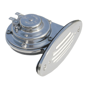 Schmitt Marine Mini Stainless Steel Single Drop-In Horn w/Stainless Steel Grill - 12V Low Pitch - 10050