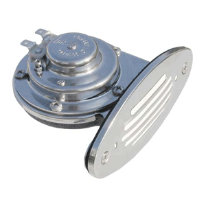 Schmitt Marine Mini Stainless Steel Single Drop-In Horn w/Stainless Steel Grill - 12V High Pitch - 10051