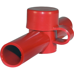 Blue Sea Systems Blue Sea 4003 Cable Cap Dual Entry - Red
