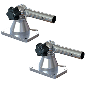 TACO Marine TACO Grand Slam 170 Outrigger Top Mounts - 1-1/8" (Pair) - GS-170