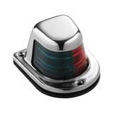 Attwood Marine Attwood 1-Mile Deck Mount, Bi-Color Red/Green Combo Sidelight - 12V - Stainless Steel Housing - 66318-7