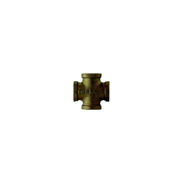 Brass Fittings 44391 Bronze Cross, 1/4" - image 1