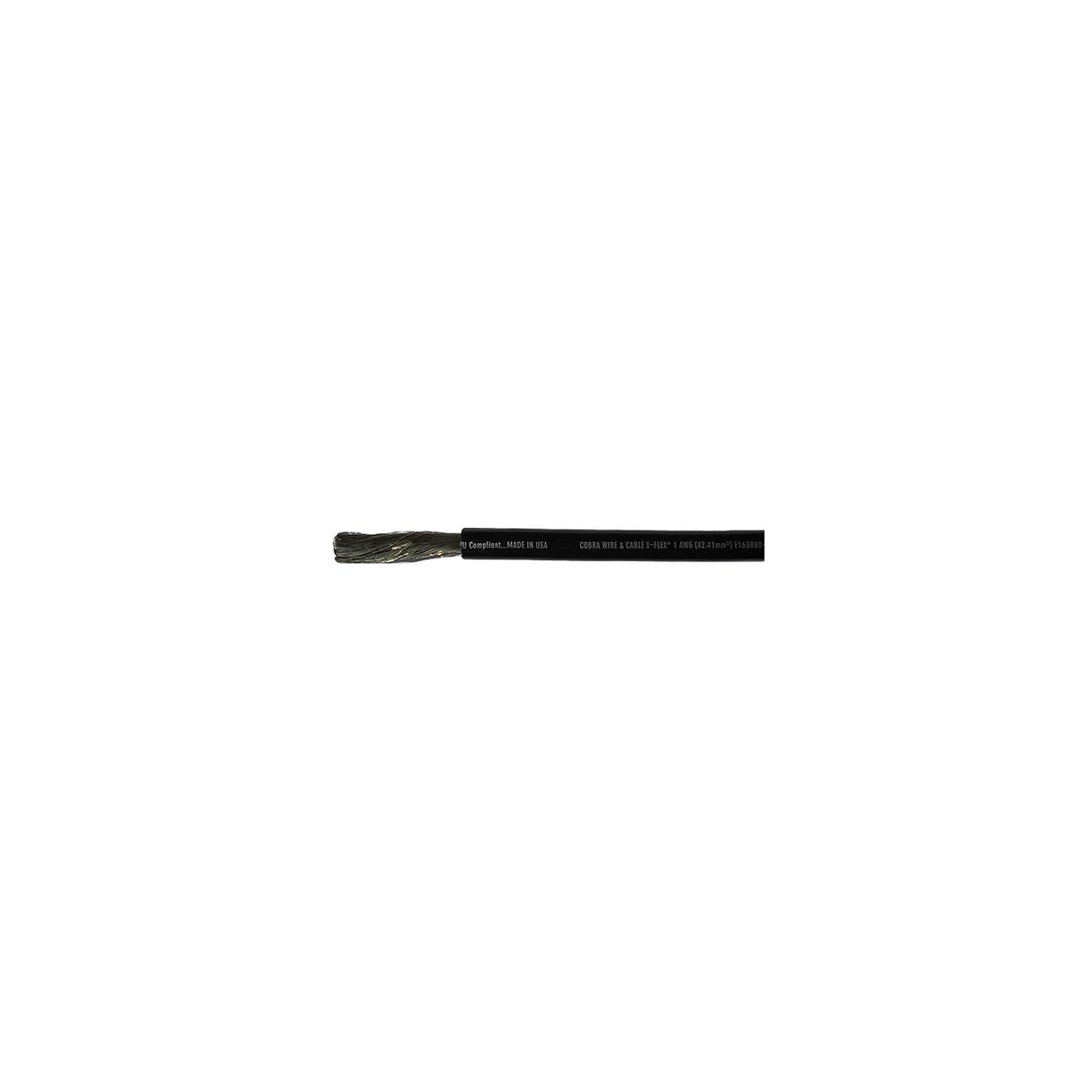 Cobra Wire and Cable Cobra Wire A2001T07050FT Tinned Copper Battery Cable, 1 AWG, 50', Black - A2001T07050FT - official Cobra Wire and Cable product image 3