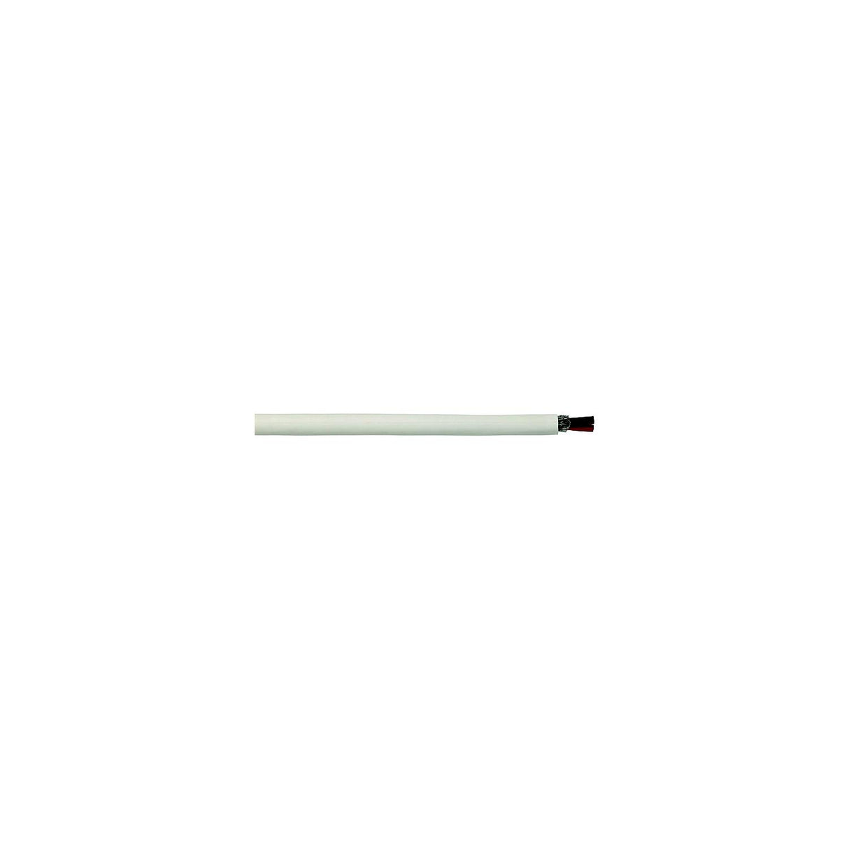 Cobra Wire and Cable Cobra Wire B6W14T21250FT Tinned Copper Round Duplex Wire, 14/2, 250', White - B6W14T21250FT