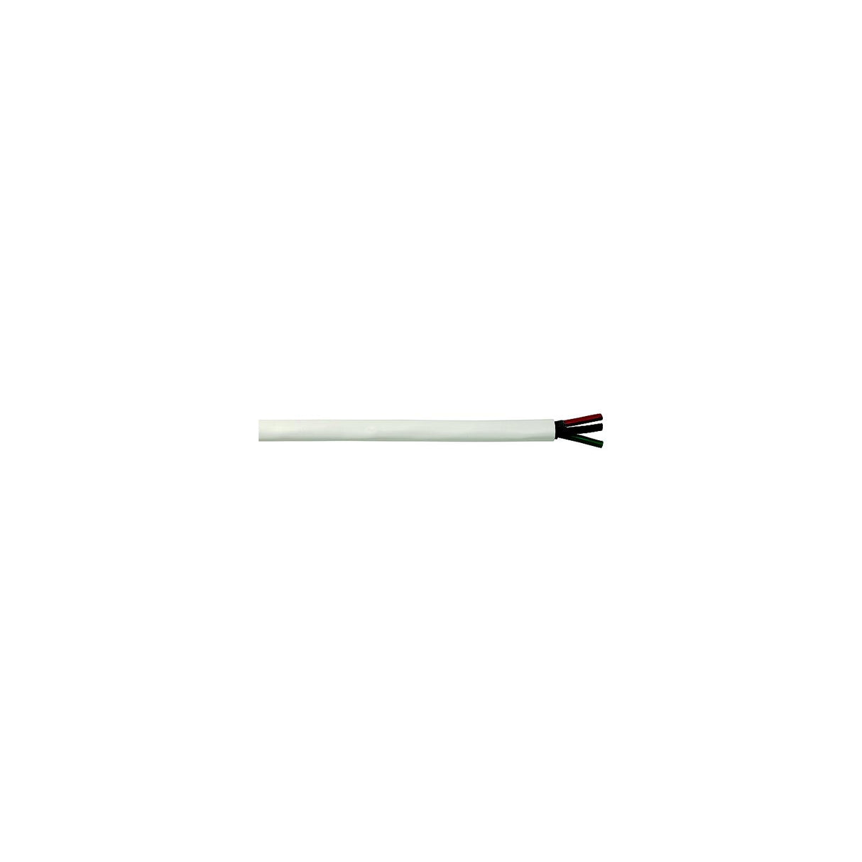 Cobra Wire and Cable Cobra Wire B6W12T32100FT Tinned Copper Round Triplex Wire, 12/3, 100', White - B6W12T32100FT
