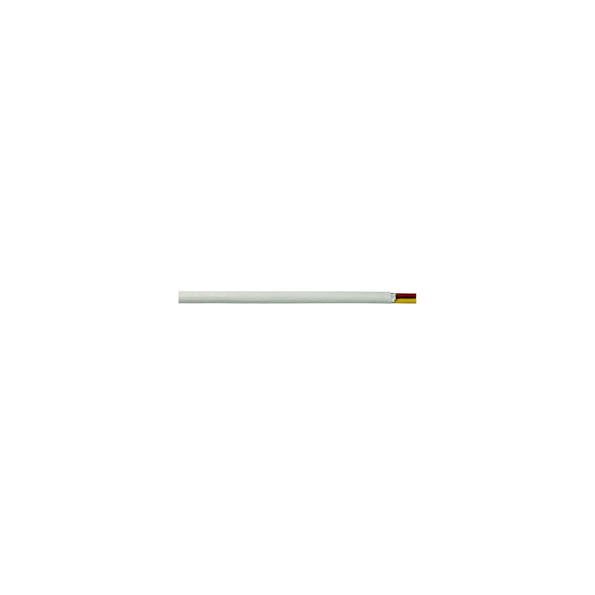 Cobra Wire and Cable Cobra Wire B6W10T20100FT Tinned Copper Round Duplex Safety Wire, 10/2, 100', White - B6W10T20100FT