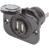 Blue Sea Systems Blue Sea Dual USB Charger Socket - 2 USB Ports w/Watertight Cap - 1016