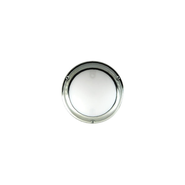 Lumitec Touch Dome LED Light - White/Red, Stainless Steel, MPN 101098