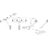 Scanstrut TB-01 Soporte de barra en T para antena GPS/VHF [TB-01]