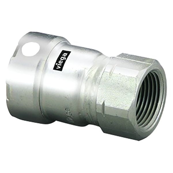 Viega MegaPress Stainless 304 Adapter - Female Thread (3/4”) - 95265 - image 1