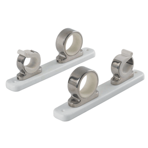 TACO Marine TACO 2-Rod Hanger w/Poly Rack - Polished Stainless Steel - F16-2751-1