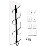 TACO Marine TACO 3-Rod Poly Bungee Rod Holder Rack - White - P03-133W