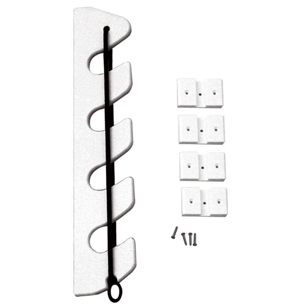 TACO Marine TACO 4-Rod Poly Bungee Rod Holder Rack - White - P03-134W
