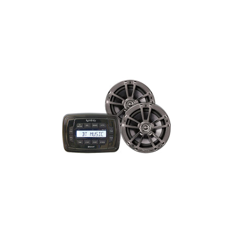 Infinity INFMPK250 AM/FM/USB Bluetooth Multimedia Receiver & 225 Watt 2-Way Marine Waterproof Speakers Stereo Package - image 2