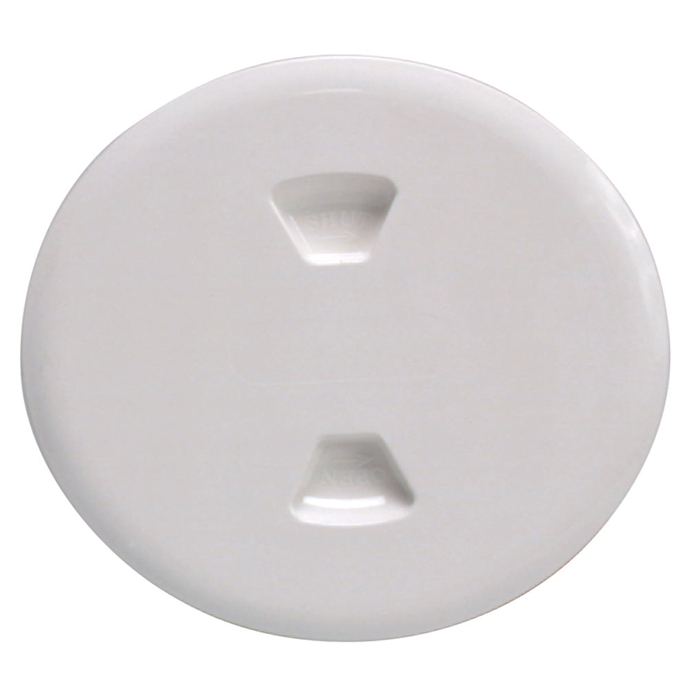 Placa de cubierta giratoria Beckson de 5" - Blanco [DP50-W]