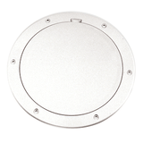 Beckson Marine Beckson 6" Smooth Center Pry-Out Deck Plate - White - DP61-W