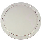 Beckson Marine Beckson 8" Smooth Center Pry-Out Deck Plate - White - DP81-W