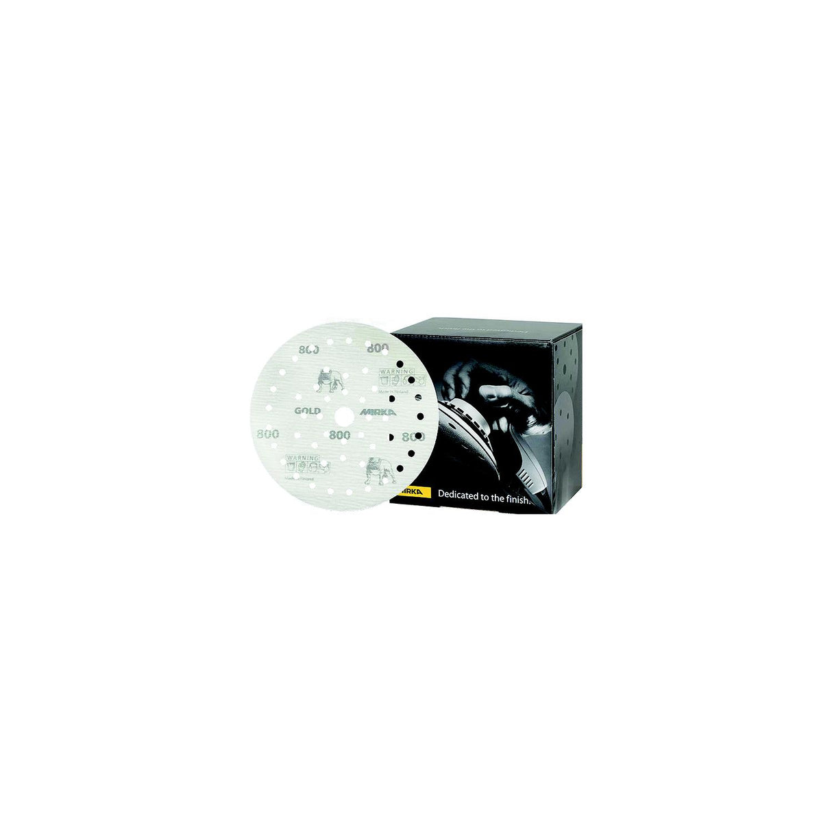 Mirka 235MFF1500 Gold Multifit Dust Free Discs, 5", P1500, 50/pk - 23-5MFF-1500