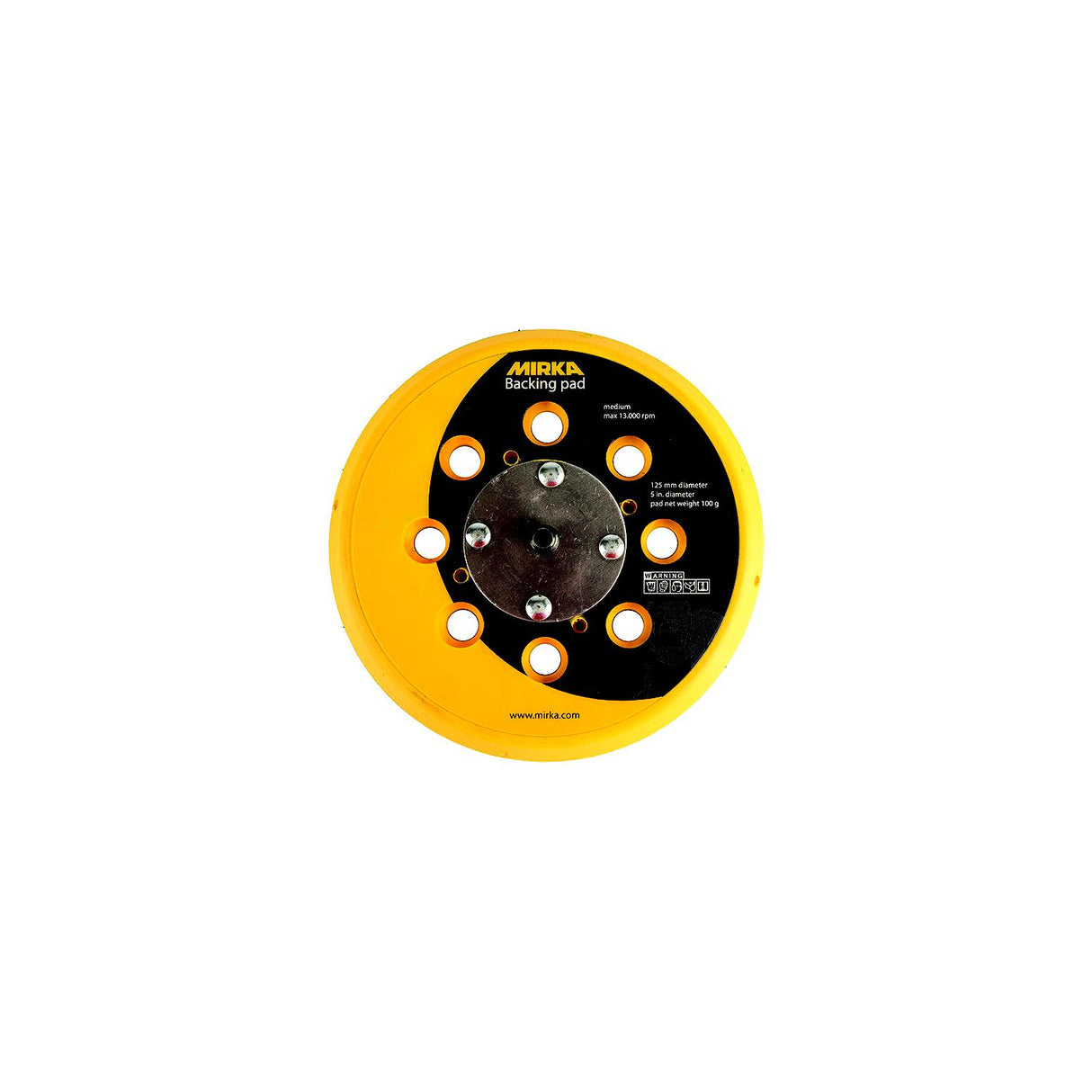 Mirka 5" Grip Faced Abranet VAC Pad - 915GV28
