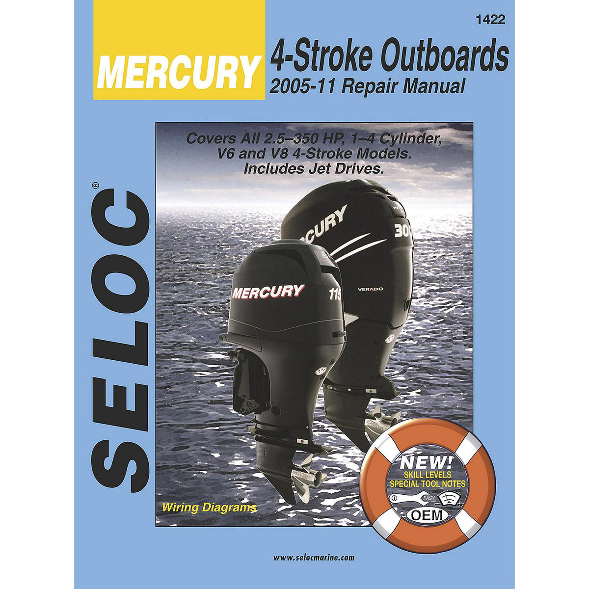 Sierra 01422 Seloc Manual Mercury, 2.5-300 HP, 2005-2011 - 18-01422 - image 1