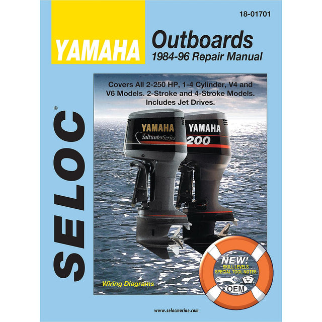 Sierra 01701 Seloc Manual Yamaha, 2-250 HP, 1984-1996 - 18-01701 - image 1