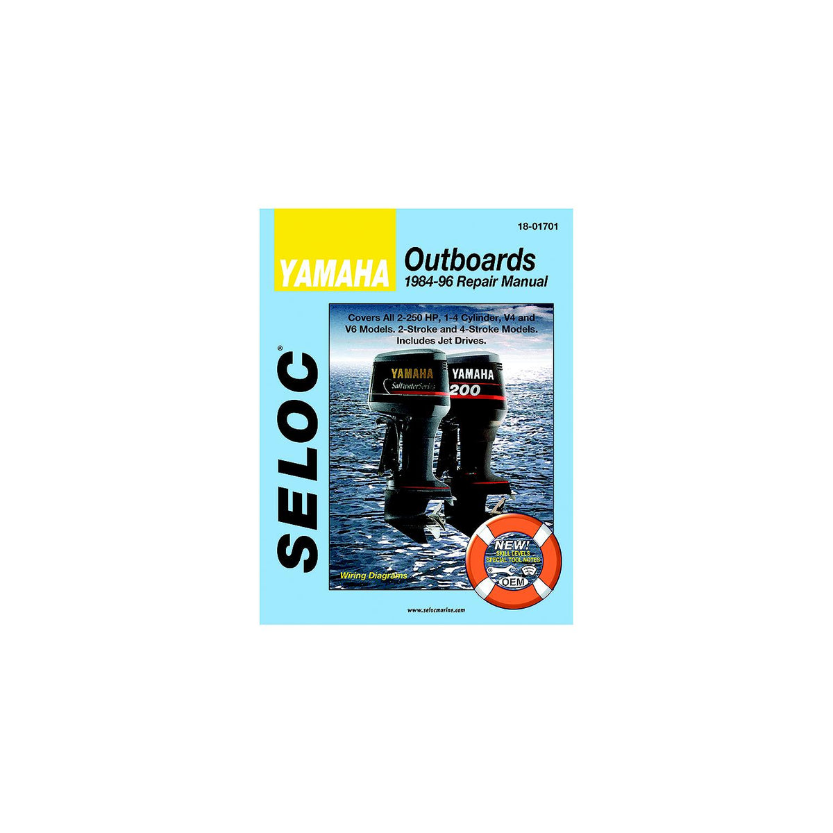 Sierra 01701 Seloc Manual Yamaha, 2-250 HP, 1984-1996 - 18-01701 - image 2
