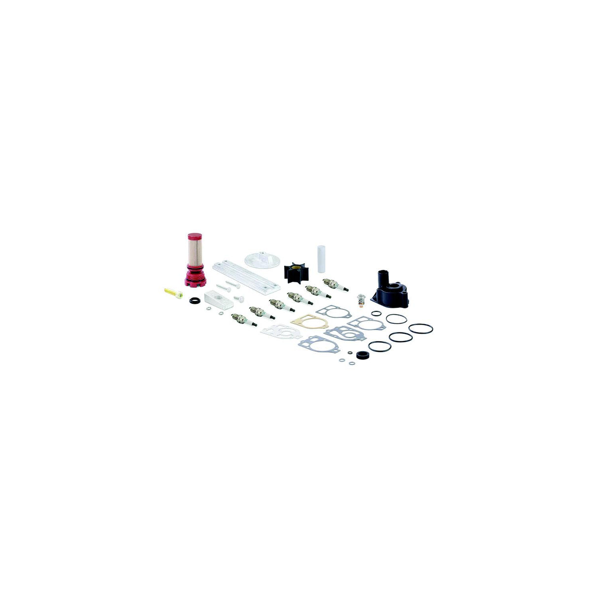 Sierra 9252 Outboard Maintenance Kit Mercury - Mercury V6, Optimax, 2.5L, 2-Stroke O/B's, Fits with S/N's 1B227000 and up (non-pro models) - 18-9252 - image 2