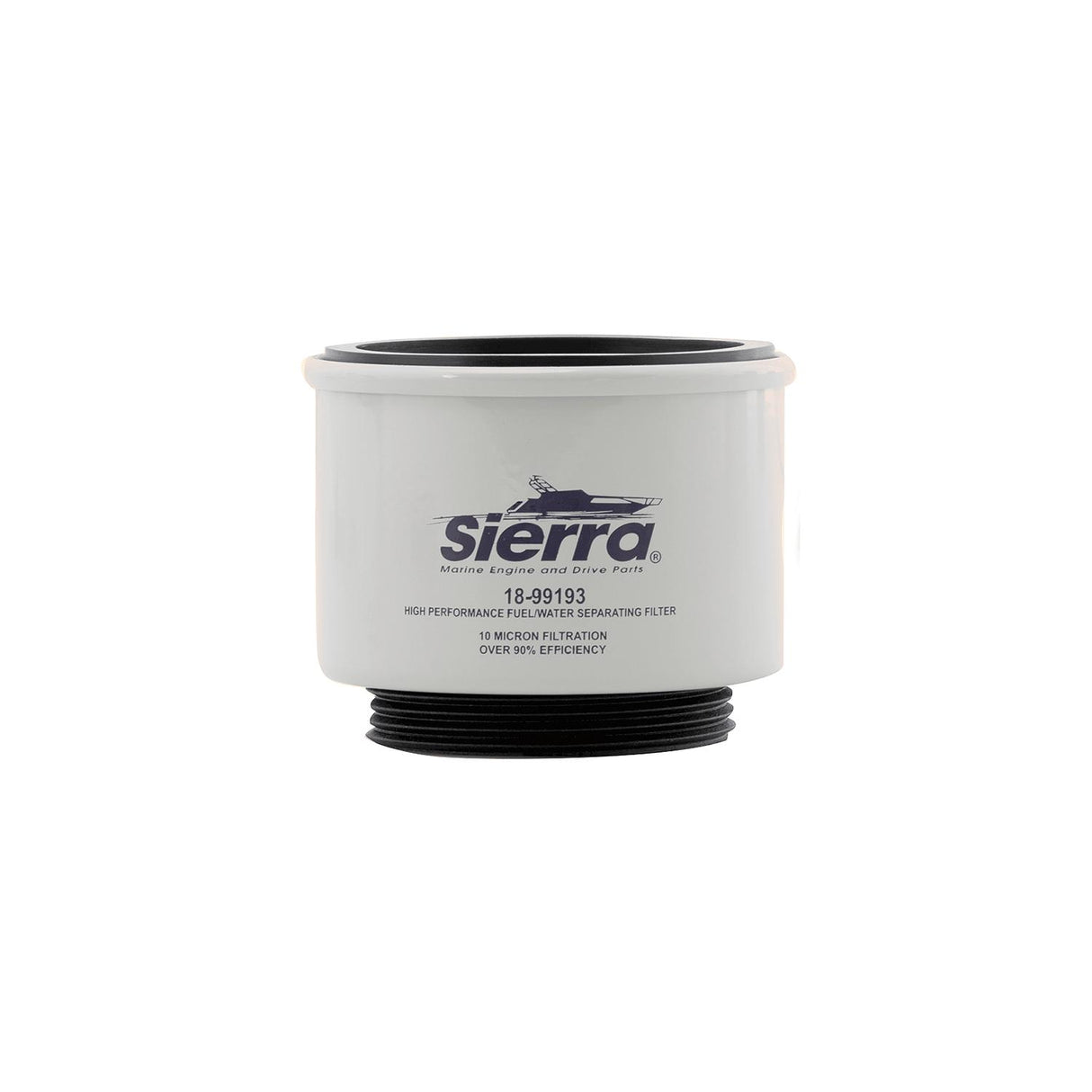 Sierra 99193UL Repalcement Racor Spin-On Fuel Water Separator Filter for Above or Below Deck Use, 10 Micron - 18-99193UL