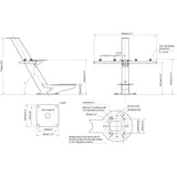 Scanstrut Tapered Radar Mast f/Radomes, Lights, Cameras, GPS/VHF Antennas - PTM-R1-2