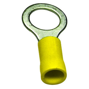 Handi-Man Marine Vinyl Insulated Ring Tongue Terminals (12-10 AWG, Stud Size: 5/16, Yellow) - 110238 - image 1