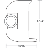 TACO Marine TACO Flex Vinyl Rub Rail Kit - White w/White Insert - 50' - V11-3447WWK50-2