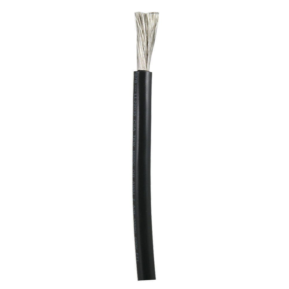 Cable de batería Ancor negro 1/0 AWG - Vendido por pie [1160-FT]