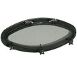 Bomar Gray Series Elliptical Fixed Molded Portlight Black w/ SS Trim Ring - G515---18SS - image 1