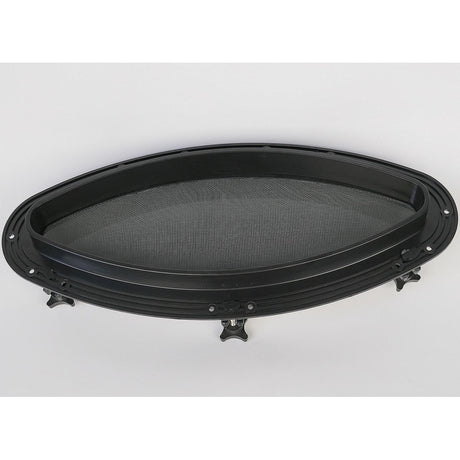 Bomar G61618 Gray Series 6 x16 Opening Elliptical Molded Portlight, Black - image 1