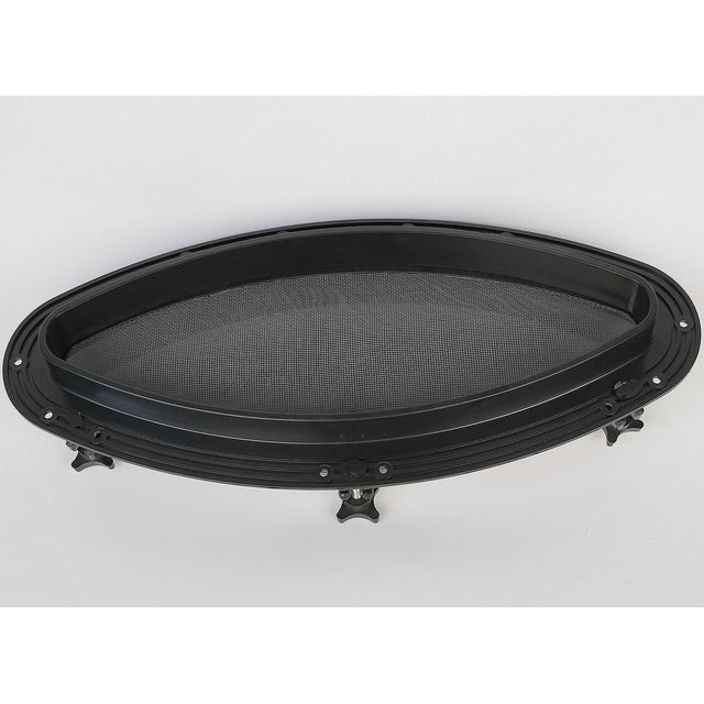 Bomar G61618 Gray Series 6 x16 Opening Elliptical Molded Portlight, Black - image 1