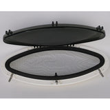Bomar G61628 Gray Series 6 x16 Elliptical Molded Portlight, White - image 1