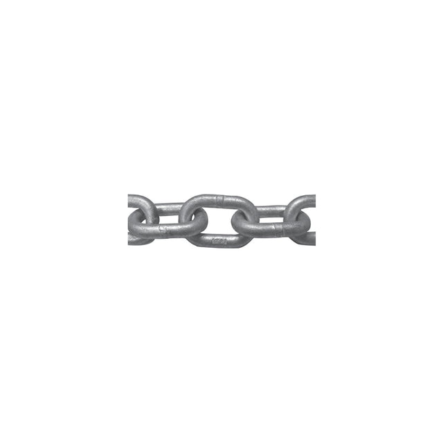 Titan Chain 10315754L15 G43 Galvanized Mooring Chain Long Link-Cut Length in Drums - 10 x 15' cut sections, 5/8" x 150' - 10330665 - image 1