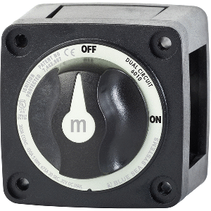 Blue Sea Systems Blue Sea 6010200 Battery Switch Dual Circuit - Black