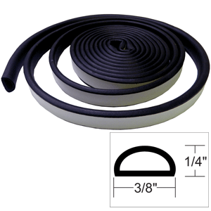 TACO Marine TACO Weather Seal - 10'L x ¼"H x ⅜"W - Black - V30-1333B10-1