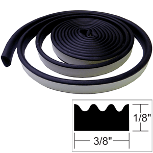 TACO Marine TACO Weather Seal - 10'L x ⅛"H x ⅜"W - Black - V30-0113B10-1