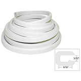 TACO Marine TACO Flexible Vinyl Trim - 5/32" Opening x 9/16"W x 25'L - White - V30-1005W25-1