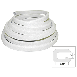 TACO Marine TACO Flexible Vinyl Trim - 5/32" Opening x 9/16"W x 25'L - White - V30-1005W25-1