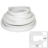 TACO Marine TACO Flexible Vinyl Trim - ¼" Opening x ½"W x 25'L - White - V30-1008W25-1