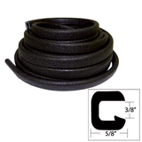 TACO Marine TACO Flexible Vinyl Trim - ⅜" Opening x ⅝"W x 25'L - Black - V30-1312B25-1