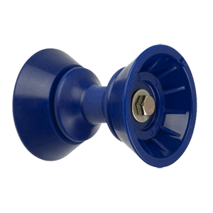 C.E. Smith 3" Bow Bell Roller Assembly - Blue TPR - 29330