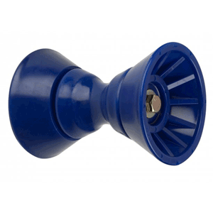 C.E. Smith 4" Bow Bell Roller Assembly - Blue TPR - 29331