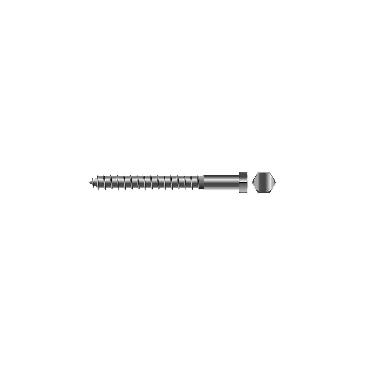 Seachoice Lag Screw, 1/2 x 5" - RP-SC1293 - image 1