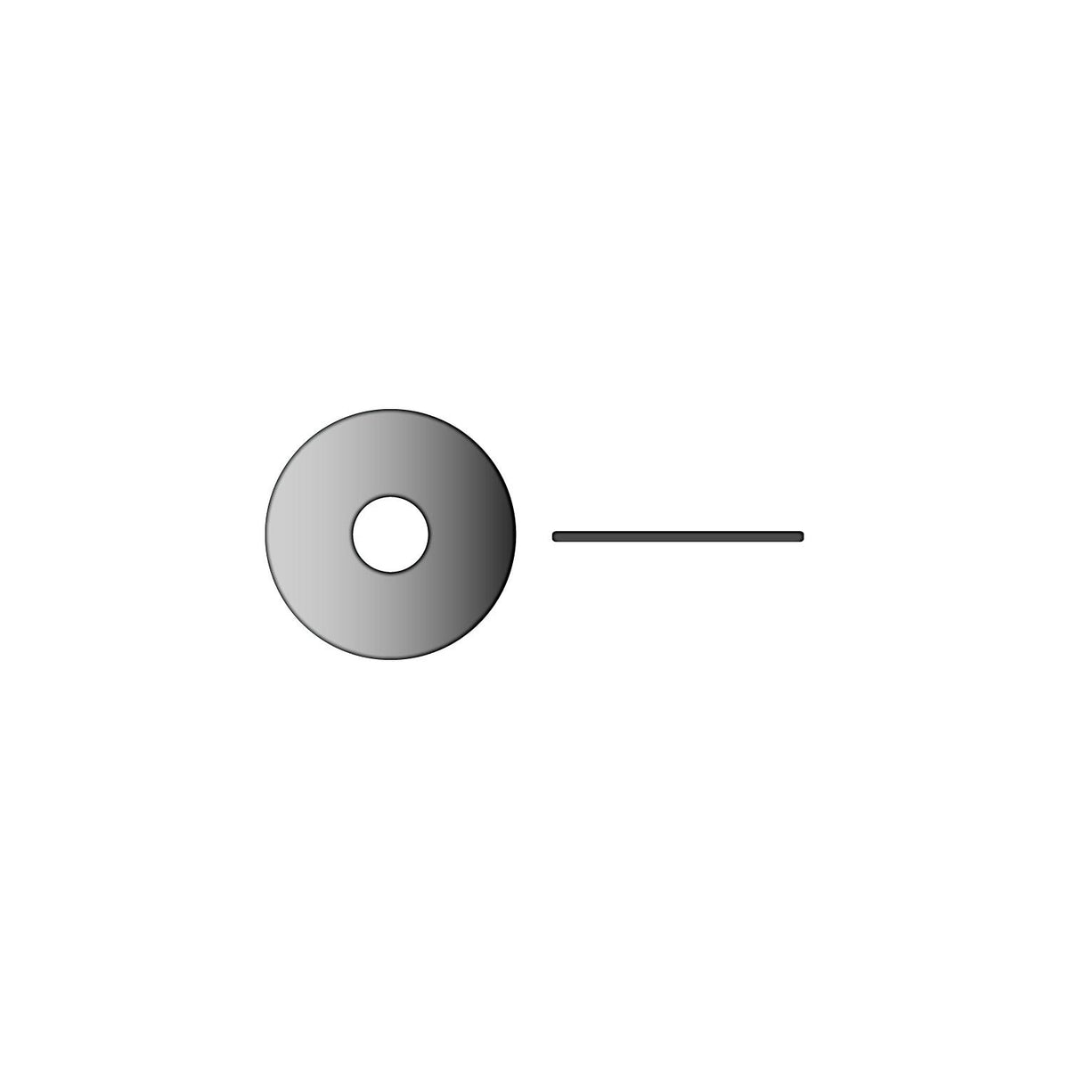 Seachoice Stainless Fender Washer
#10, .062" Thick, OD 1" - RP-SC1429 - image 1