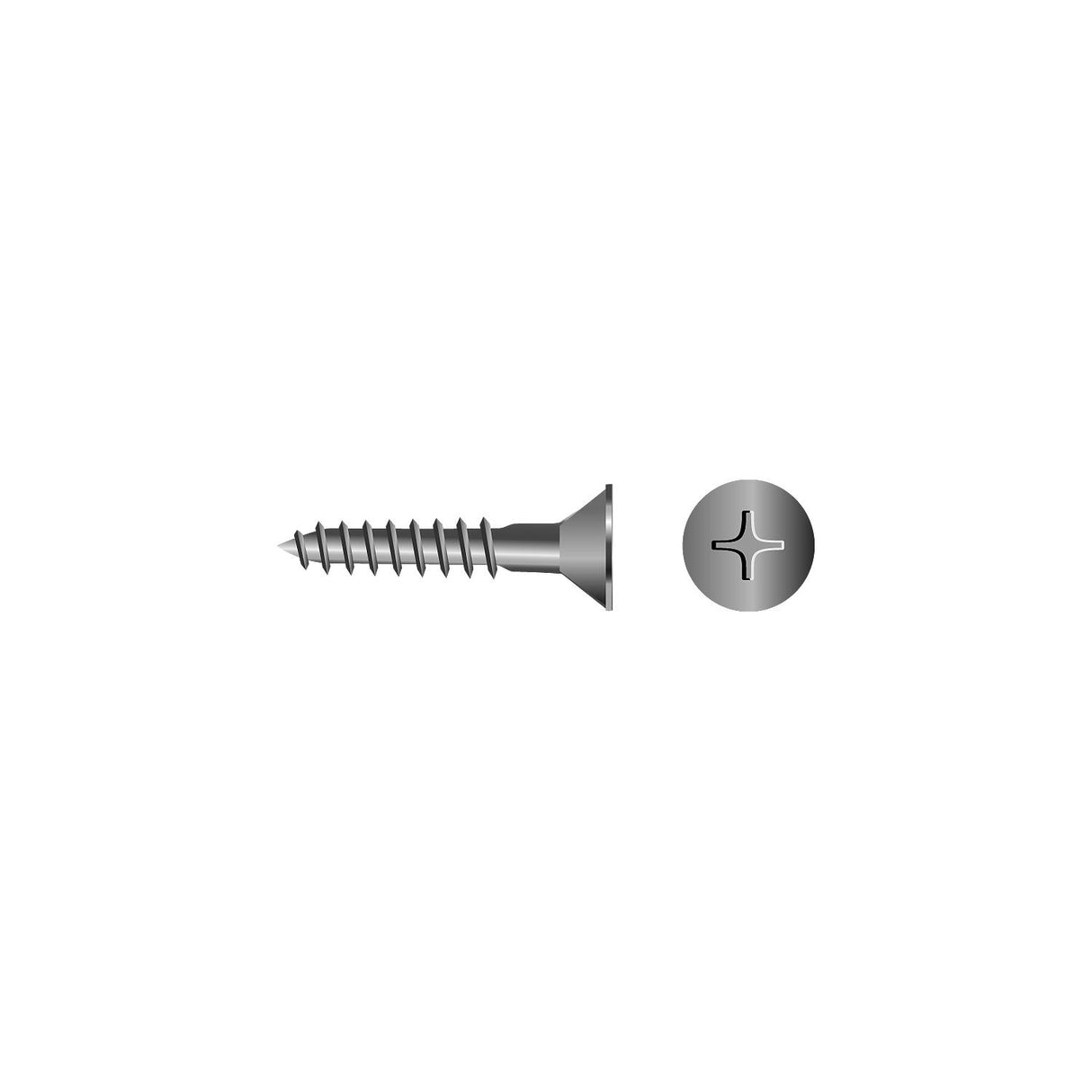 Seachoice Phillips Wood Screw - Flat Head, #14 x 3" - RP-SC3713