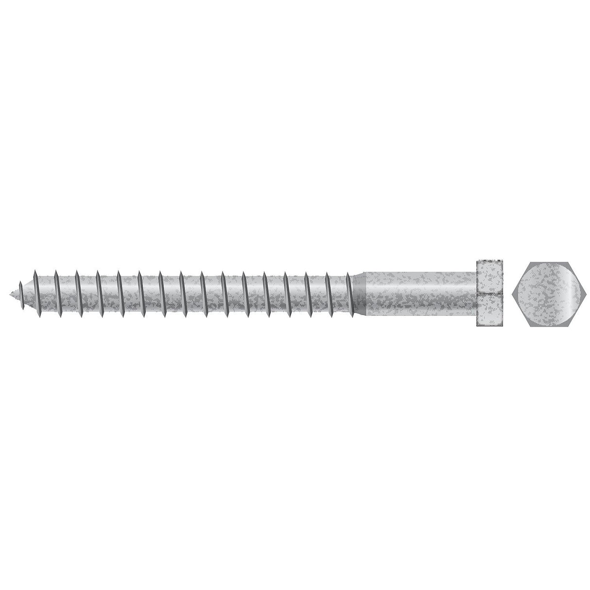 Seachoice Lag Screw, 3/8 x 1-1/2" - RP-SC2949